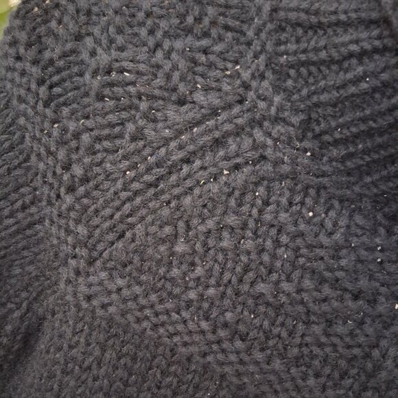 Ralph Lauren Polo Jeans Black 100% Wool Turtleneck Sweater - Picture 4 of 6